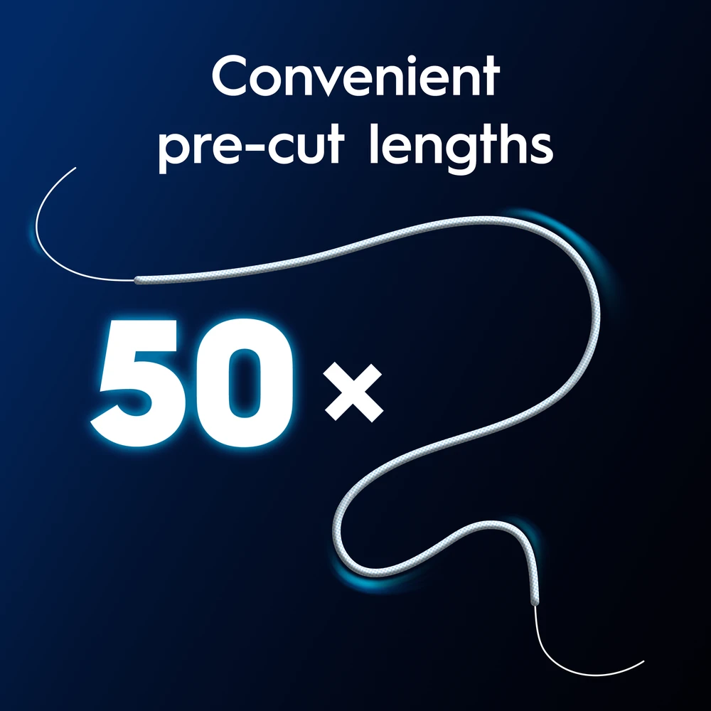 Oral-B Super Sukarpytas Dantų Siūlas, 50 vnt.