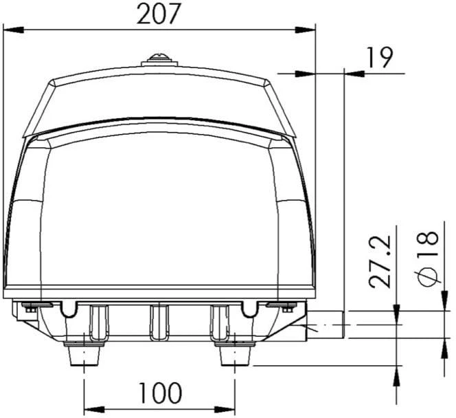 Pūstuvas Airmac DB60. 60 W