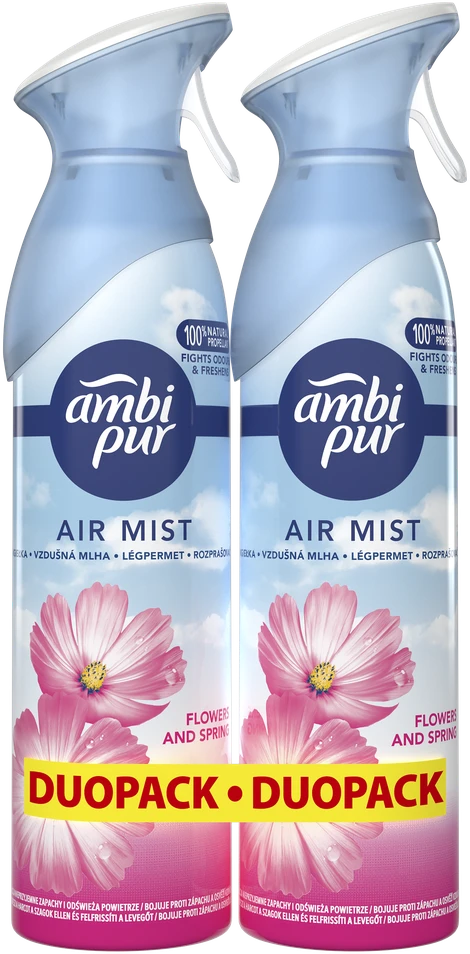 Purškiamas oro gaiviklis AMBI PUR Flower & Spring, 2x185 ml