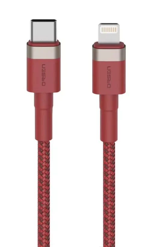 Orsen S51 C tipo į „Lightning“ 3A 1m raudonas