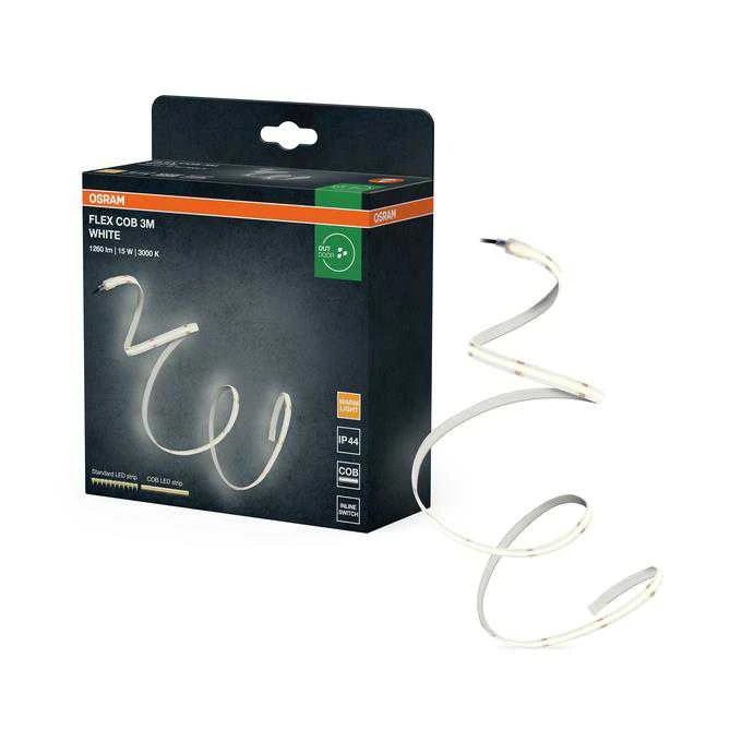 Osram 5W/m LED COB juosta, 3000K, IP44, 3m