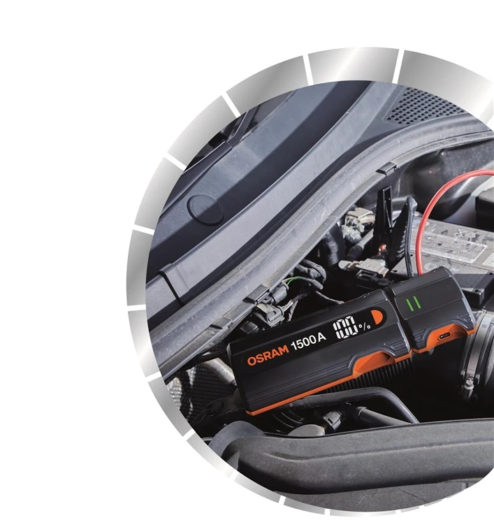 OSRAM Baterija jumpstart 1500 (OJS030), Automobilių užvedėjas, 1500 A 12000 mAh