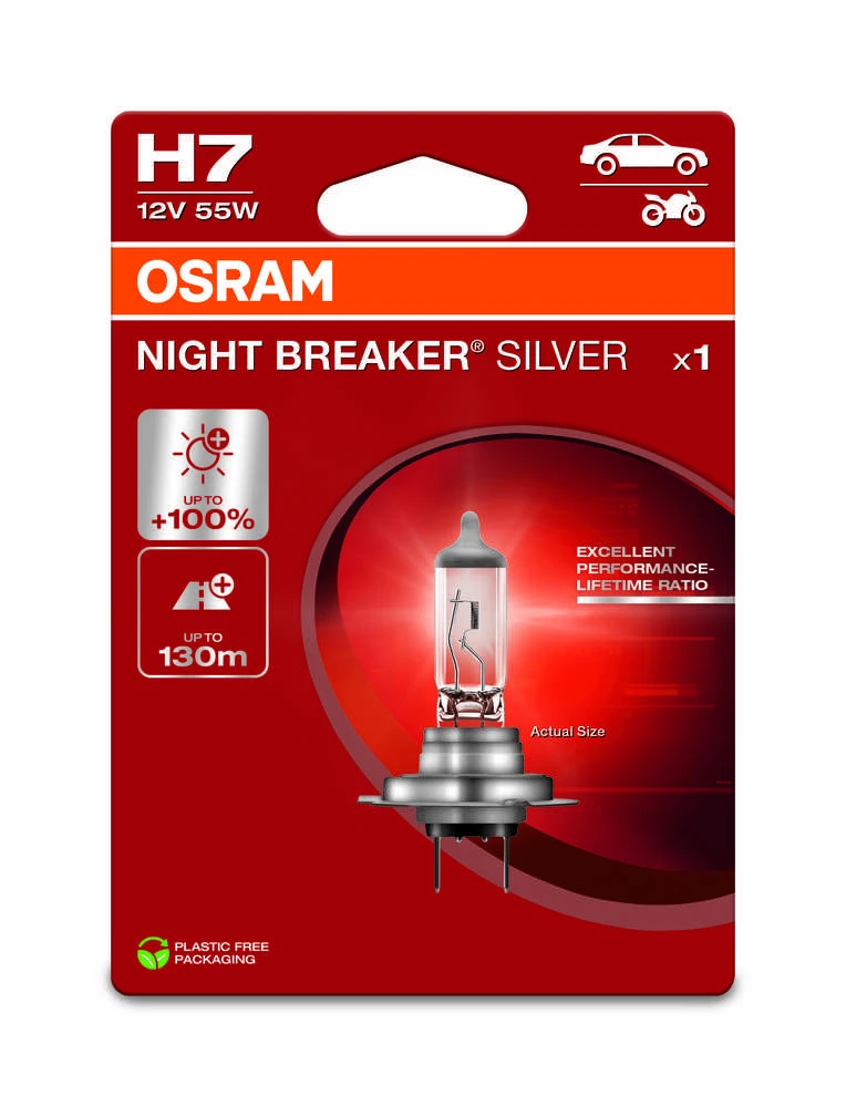 Osram LEMP AUT60/55W 12V P43T 10XBLI1 H4