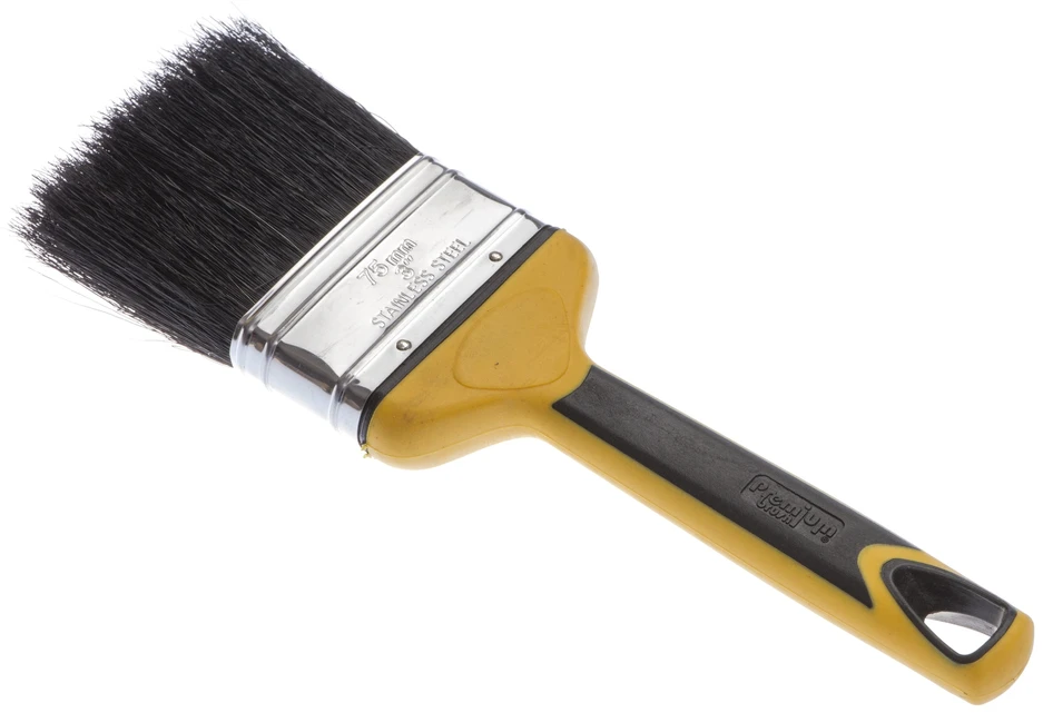 Šepetėlis Forte Tools 2998, plokščias, 75 mm, darbui su dažų tirpikliais