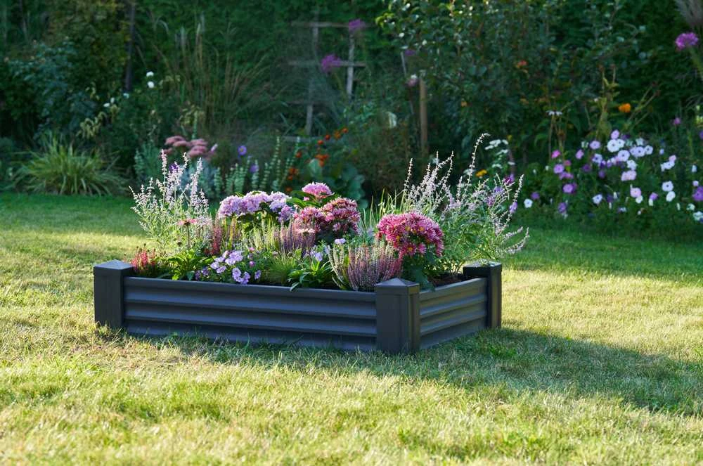 Garden Cente RAISED BED PLASTIC 80X120CM DARK Pilkas