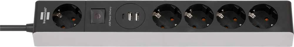 Buitinis ilgintuvas Brennenstuhl, 3 x 1,5 mm², 1.5 m, 5 lizdų, 3USB