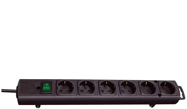 Buitinis ilgintuvas Brennenstuhl COMFORT LINE, 3 x 1,5 mm², 2 m, 6 lizdų