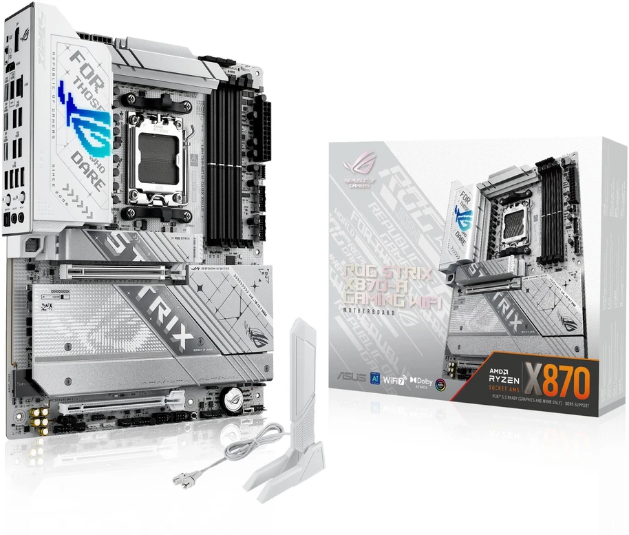 Pagrindinė plokštė Asus ROG STRIX X870-A GAMING WIFI, Akcija: Cashback 30 eur.