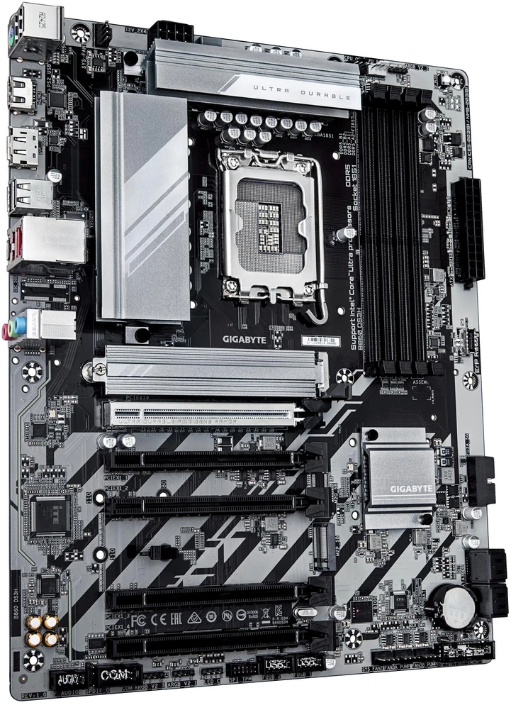 Pagrindinė plokštė GIGABYTE B860 DS3H LGA1851 MB 4xDDR5 4xSATA 3xM.2