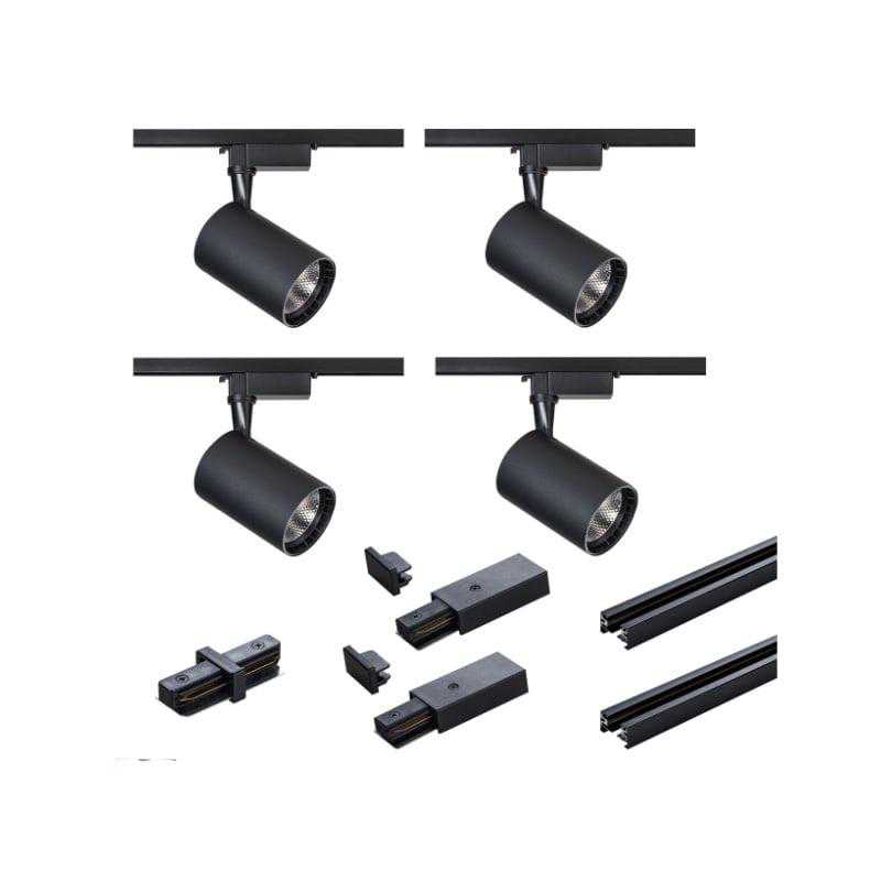 Pakabinamas šviestuvas Šviestuvas lubų DPM X-Line STR-4X15W-B, LED, 4100 °K, 4 x 15 W