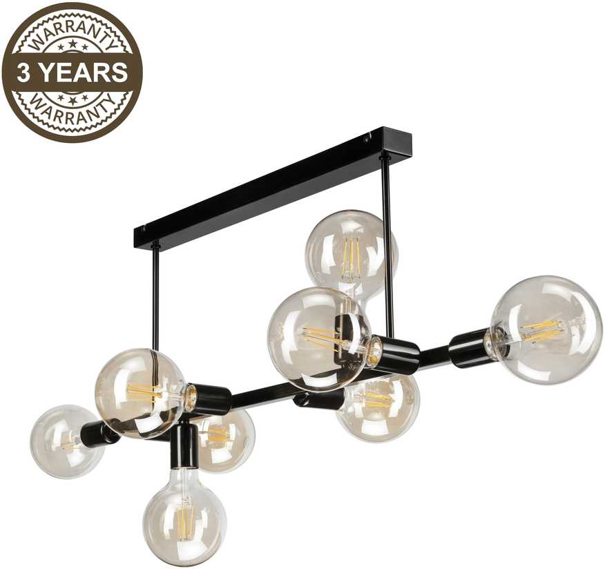 Lubinis šviestuvas Domoletti CEILING LIGHT ANARI LM-8.146 8XE27 Juodas