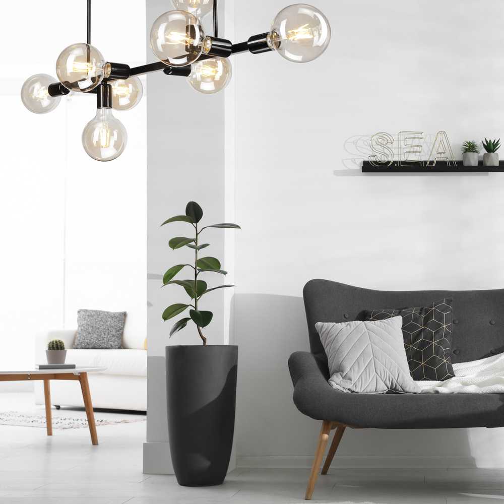 Lubinis šviestuvas Domoletti CEILING LIGHT ANARI LM-8.146 8XE27 Juodas