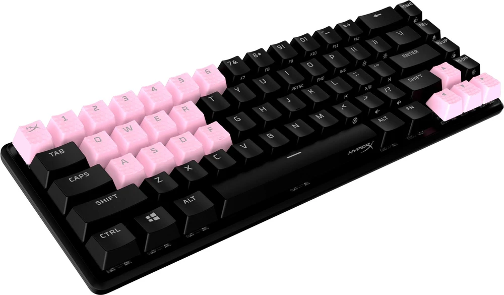 Klaviatūra Pakaitiniai klavišai HyperX Rubber Keycaps, rožinės spalvos ,US,