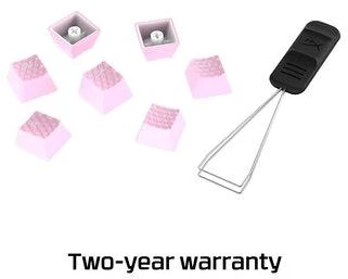 Klaviatūra Pakaitiniai klavišai HyperX Rubber Keycaps, rožinės spalvos ,US,