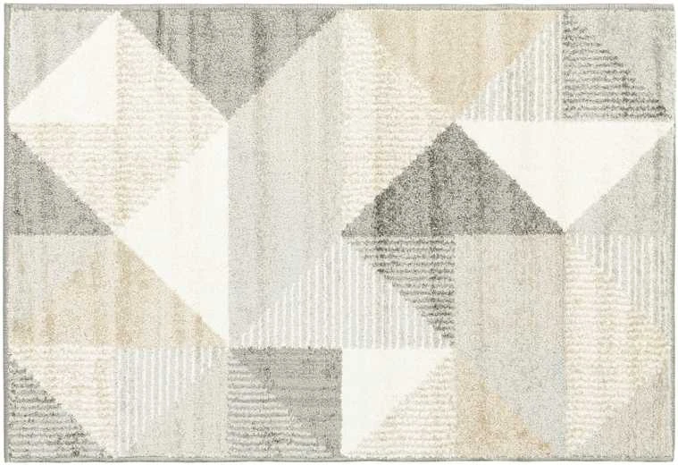Paklājs iekštelpu Domoletti VELUTO, pelēka/bēša, 80 cm x 120 cm