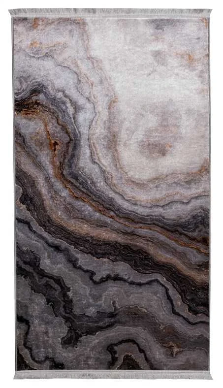 Paklājs Splendid AGAT Printed, pelēka, 140 cm x 80 cm