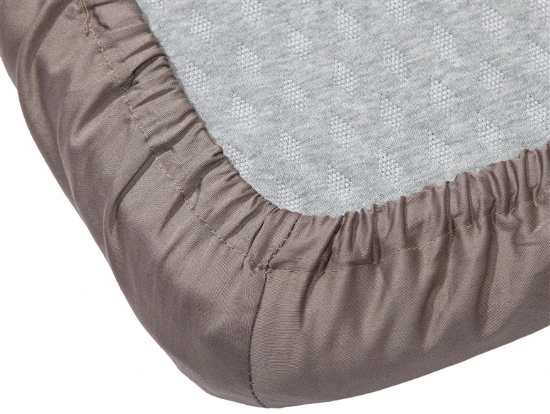 Domoletti FITTED SHEET SATEEN 160X200+25 TAUPE