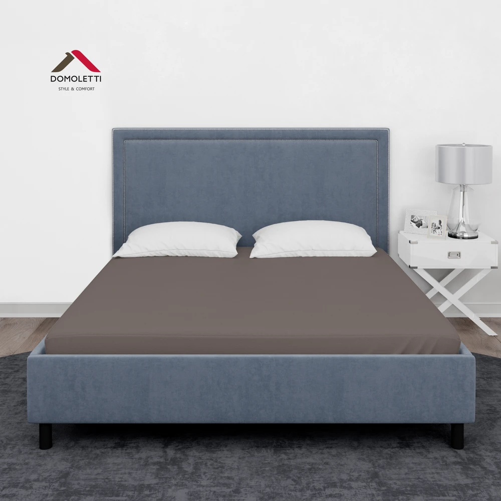 Domoletti FITTED SHEET SATEEN 180X200+25 TAUPE