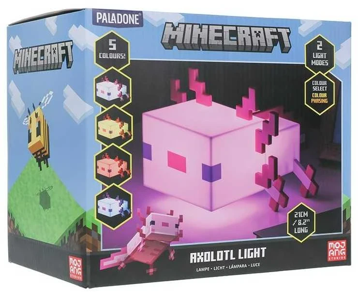 Paladone Minecraft Axolotl lempa