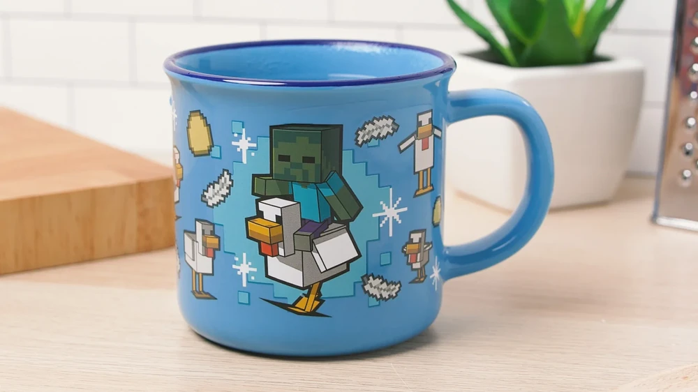 Paladone Minecraft - Chicken Jockey puodelis | Reaguojantis į karštį 350 ml