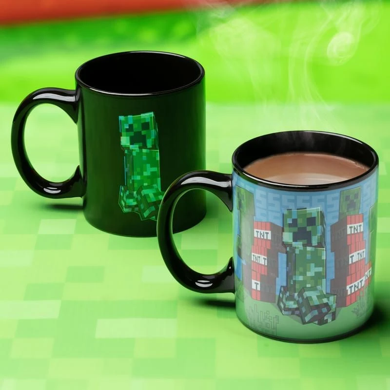 Paladone Minecraft Creeper į karštį reaguojantis puodelis