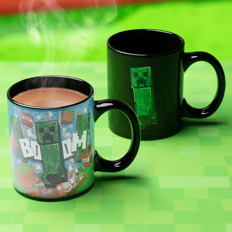 Paladone Minecraft Creeper į karštį reaguojantis puodelis