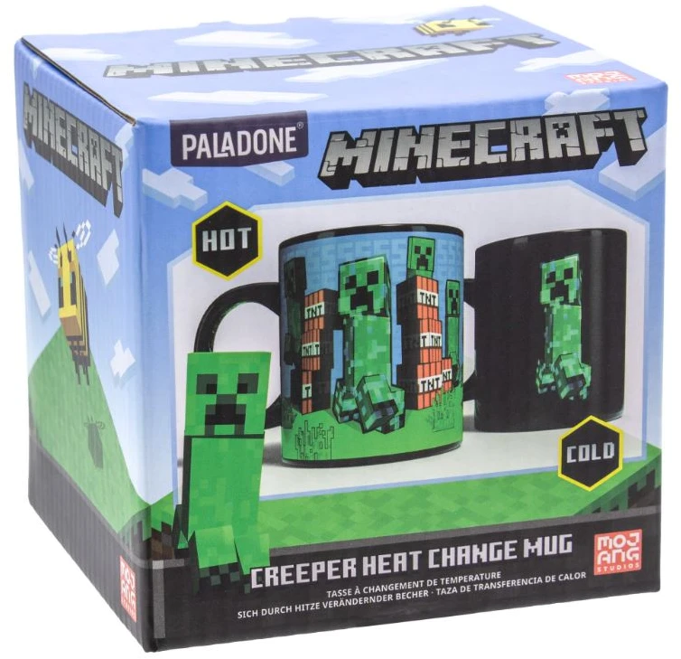 Paladone Minecraft Creeper į karštį reaguojantis puodelis
