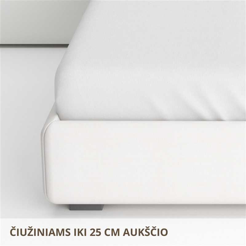 Domoletti Domoletti Paklodė satino 140X200x25 cm Baltas
