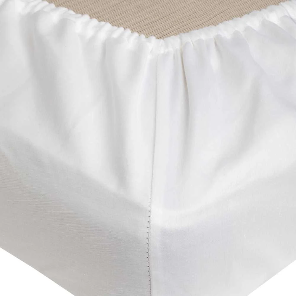 Domoletti FITTED SHEET SATEEN 160X200+25 Baltas