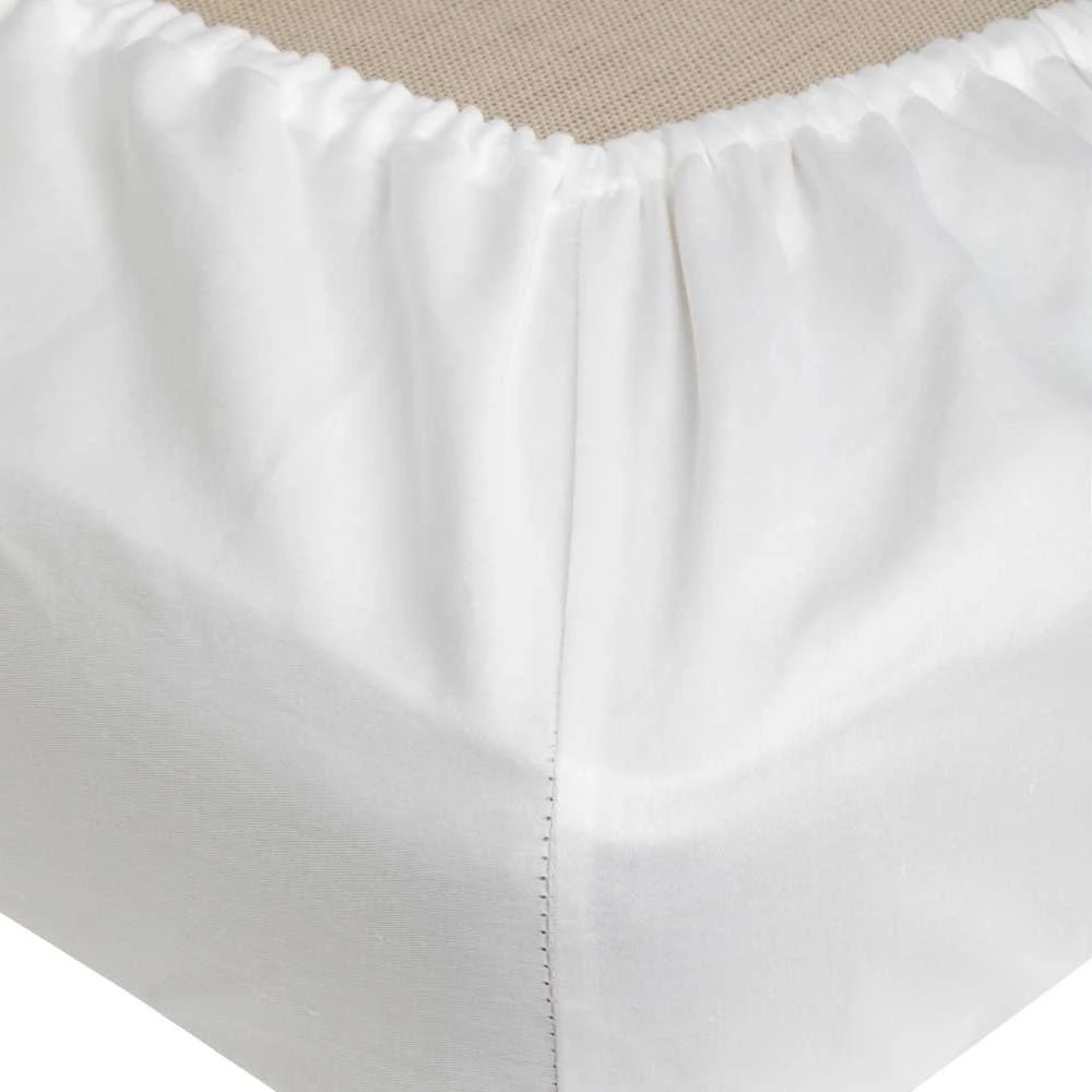Domoletti FITTED SHEET SATEEN 180X200+25 Baltas