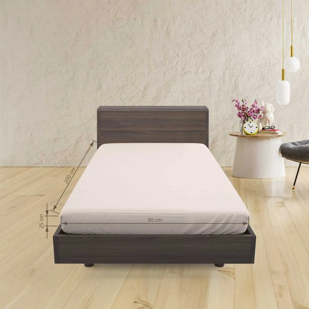Domoletti FITTED SHEET SATEEN 90X200+25 BEIGE
