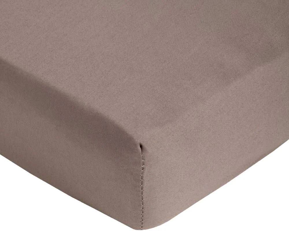 Domoletti FITTED SHEET SATEEN 140X200+25 TAUPE