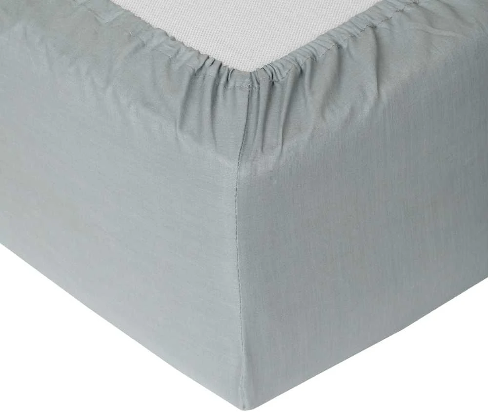 Domoletti FITTED SHEET COTTON 140X200+25 Pilkas