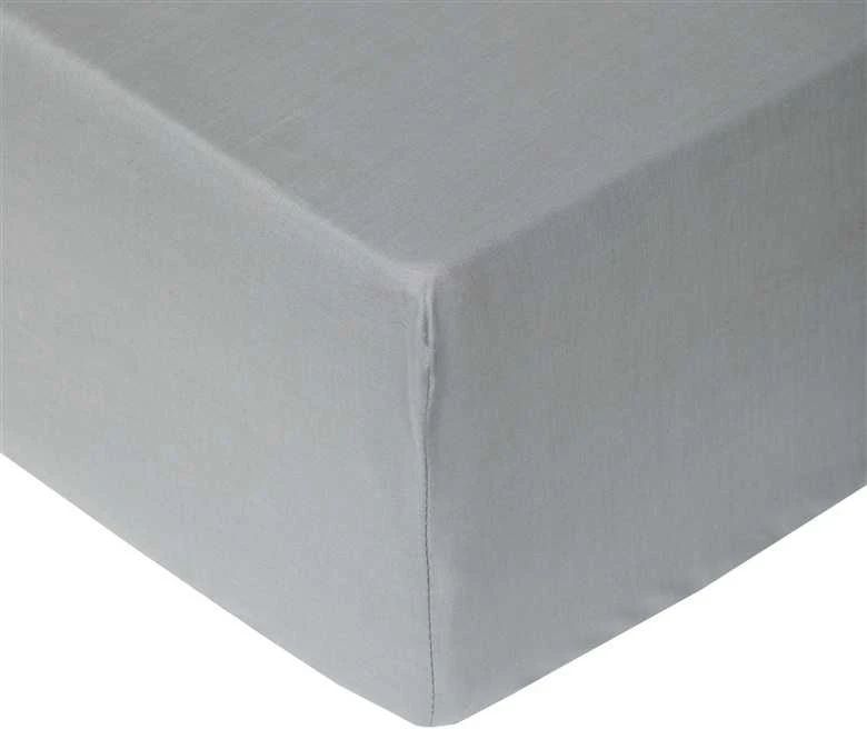 Domoletti FITTED SHEET COTTON 160X200+25 Pilkas
