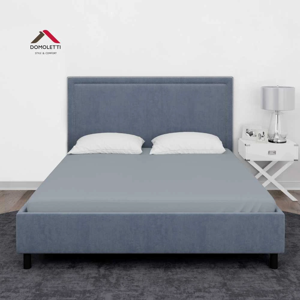 Domoletti FITTED SHEET SATEEN 180X200+25 Pilkas