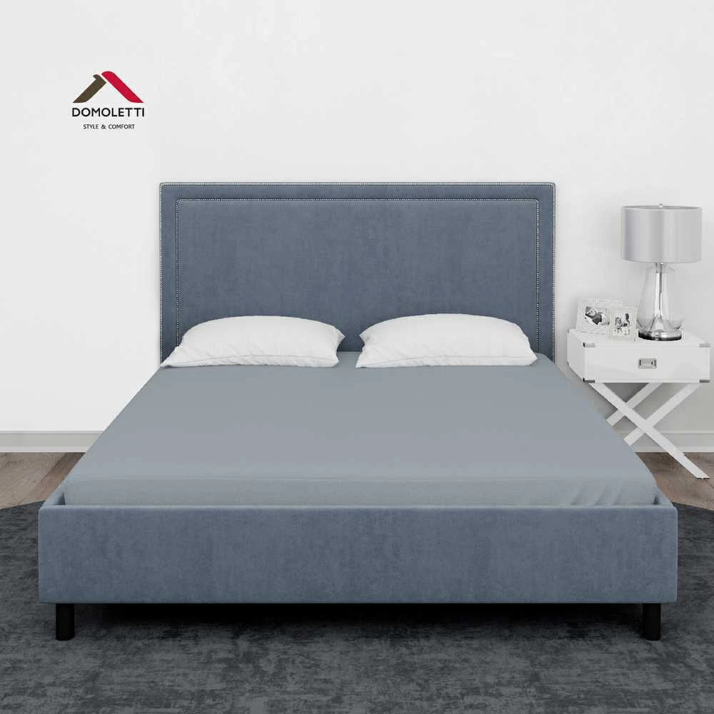 Domoletti FITTED SHEET COTTON 180X200+25 Pilkas