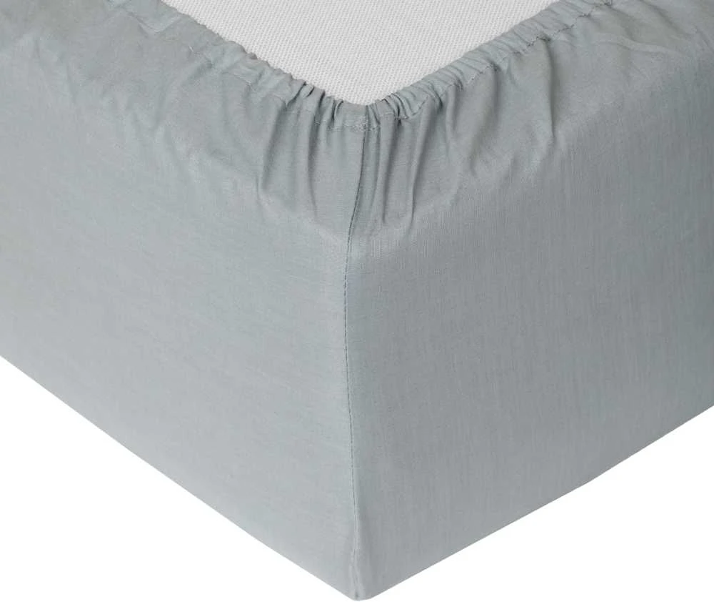 Domoletti FITTED SHEET COTTON 180X200+25 Pilkas