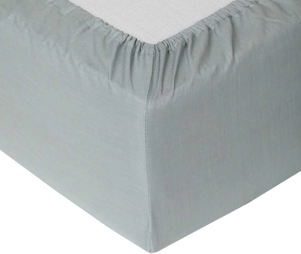 Domoletti FITTED SHEET SATEEN 200X200+25 Pilkas