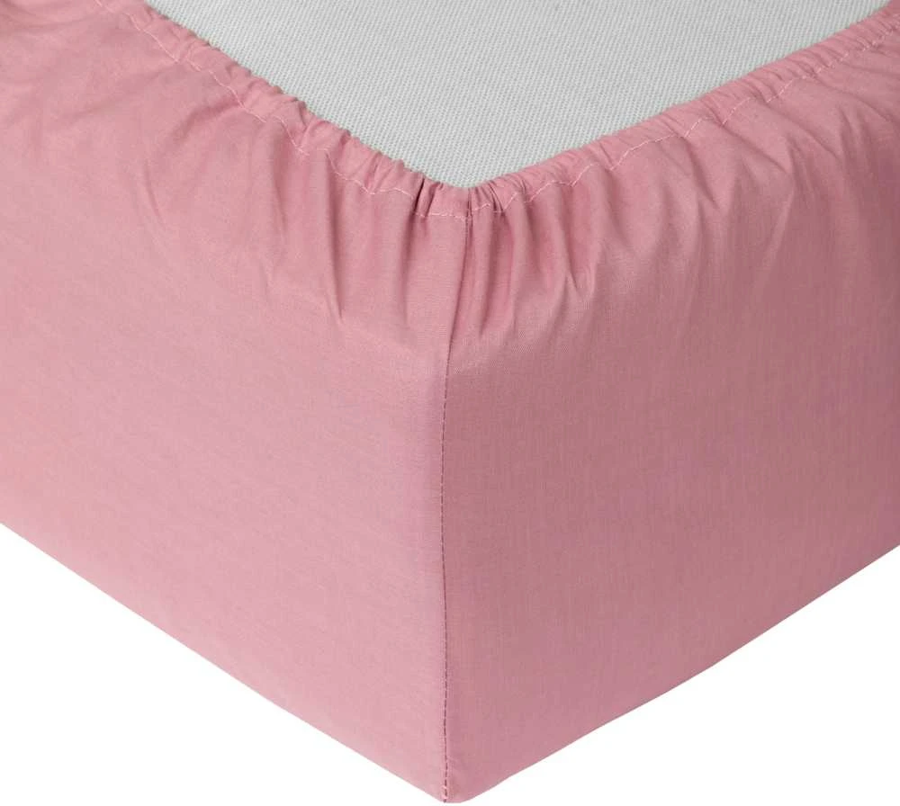 Domoletti FITTED SHEET SATEEN 140X200+25 Rožinis