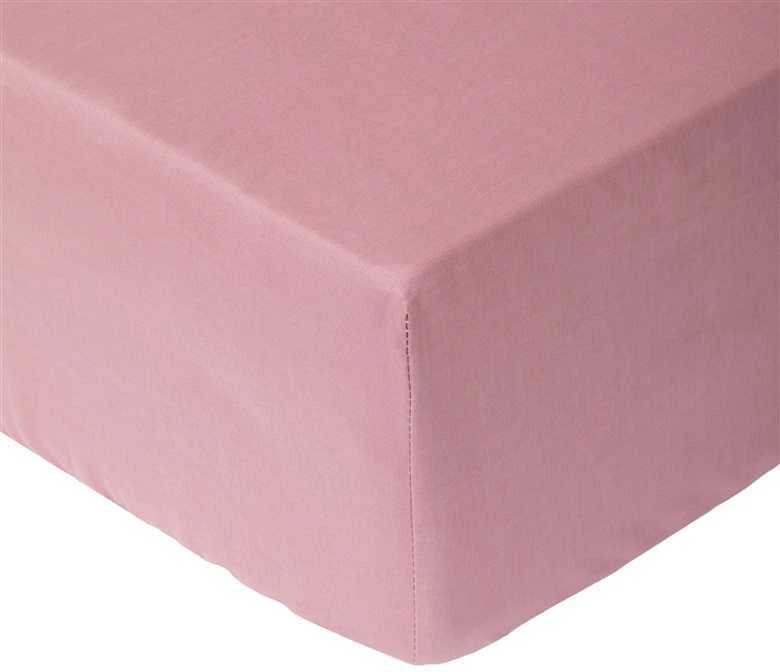 Domoletti Satino paklodė su guma 90x200+25 rožinė