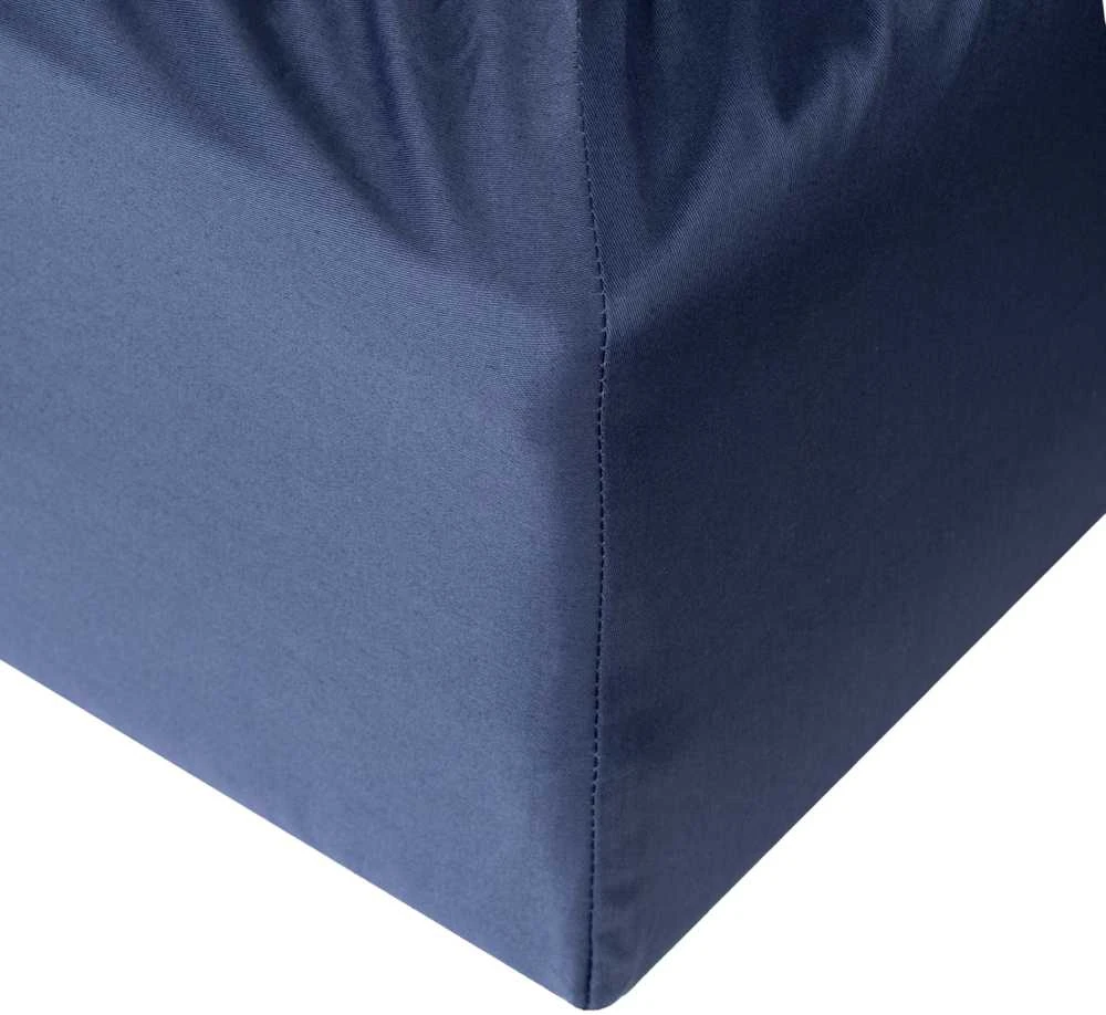 Domoletti FITTED SHEET SATEEN 140X200+25 NAVY