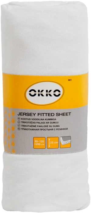 Okko Mexen BED SHEET POLYCOTT 120X200+25CM WHITE601