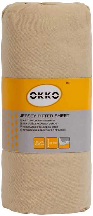 Okko Dymo BED SHEET POLYCOTT160X200+25CM SAND603