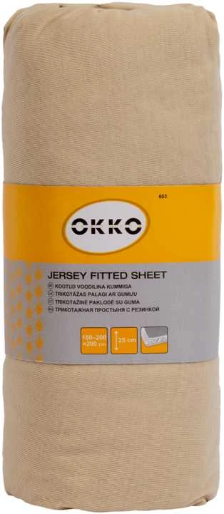 Okko Dymo BED SHEET POLYCOTT 200X200+25CM SAND603