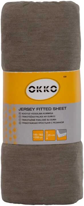Okko Dymo BED SHEET POLYCOTT 160X200+25CM GREY638