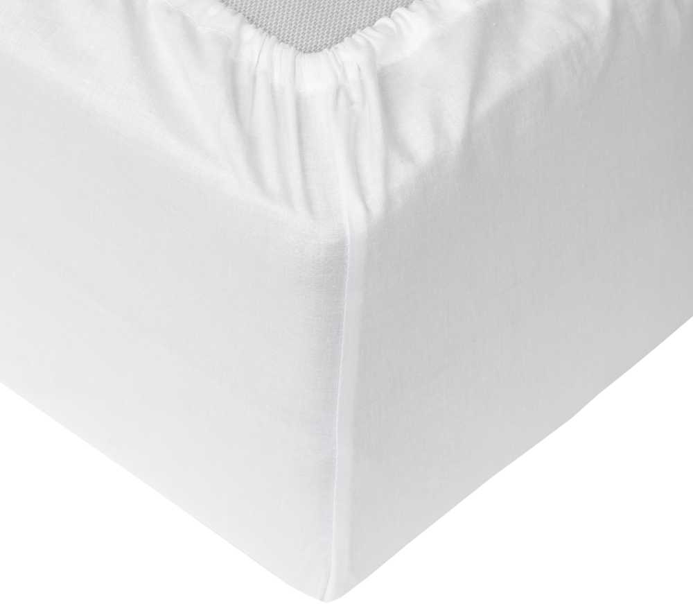 Okko Mexen FITTED SHEET POLYCOTTON 180X200+25 Baltas