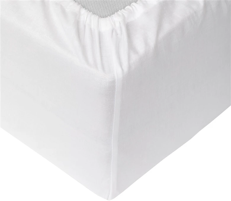 Okko FITTED SHEET POLYCOTTON 90X200+25 Baltas