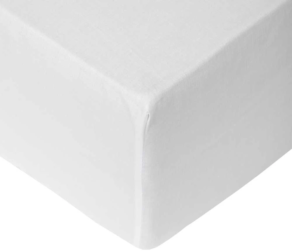 Okko FITTED SHEET POLYCOTTON 90X200+25 Baltas