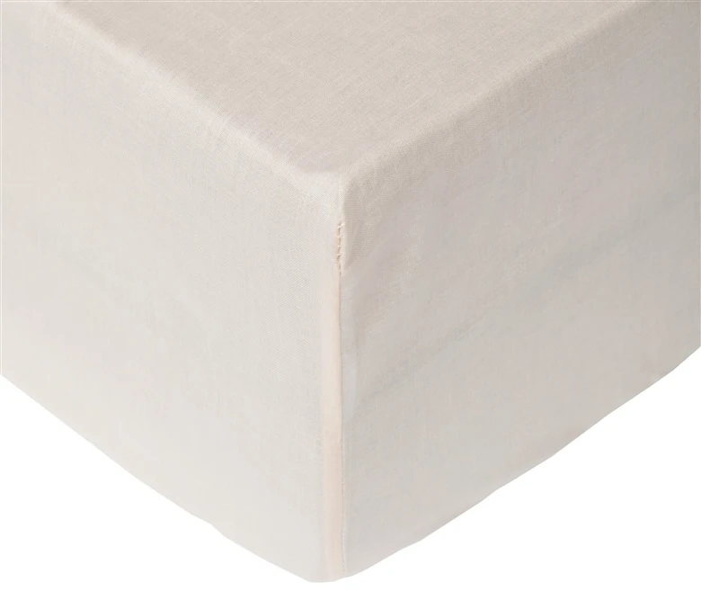 Okko Mexen FITTED SHEET POLYCOTTON 90X200+25 BEIGE