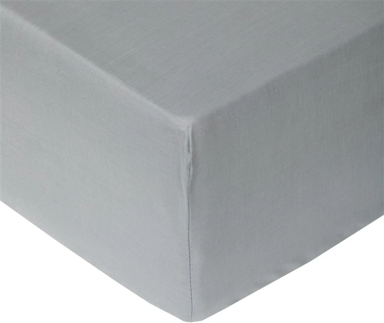 Okko FITTED SHEET POLYCOTTON 160X200+25 Pilkas
